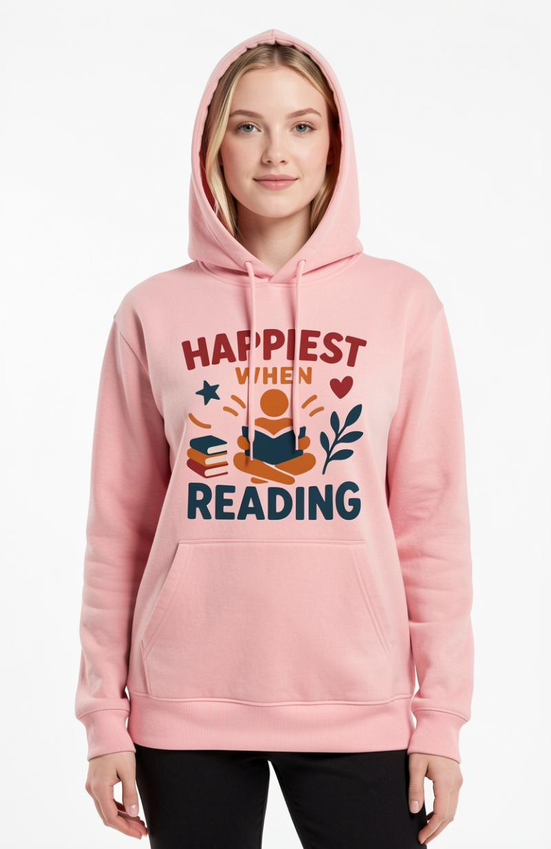 Happiest When Reading Hoodie