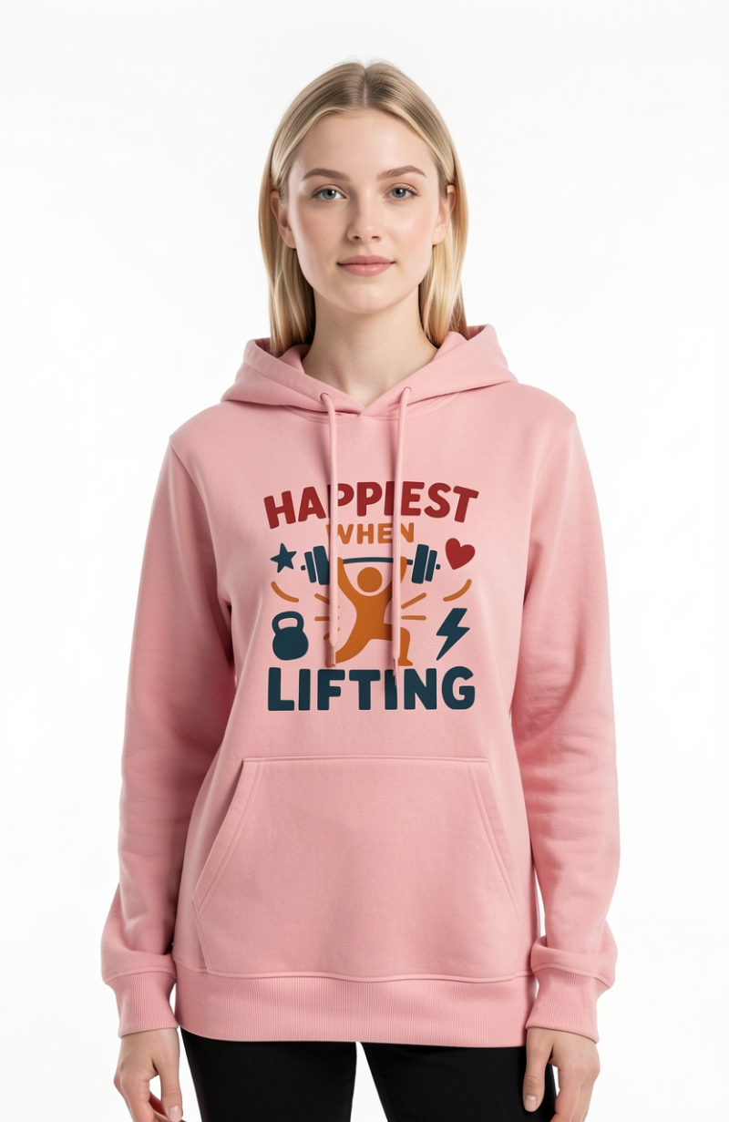 Happiest When Lifting Hoodie