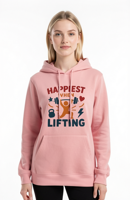 Happiest When Lifting Hoodie