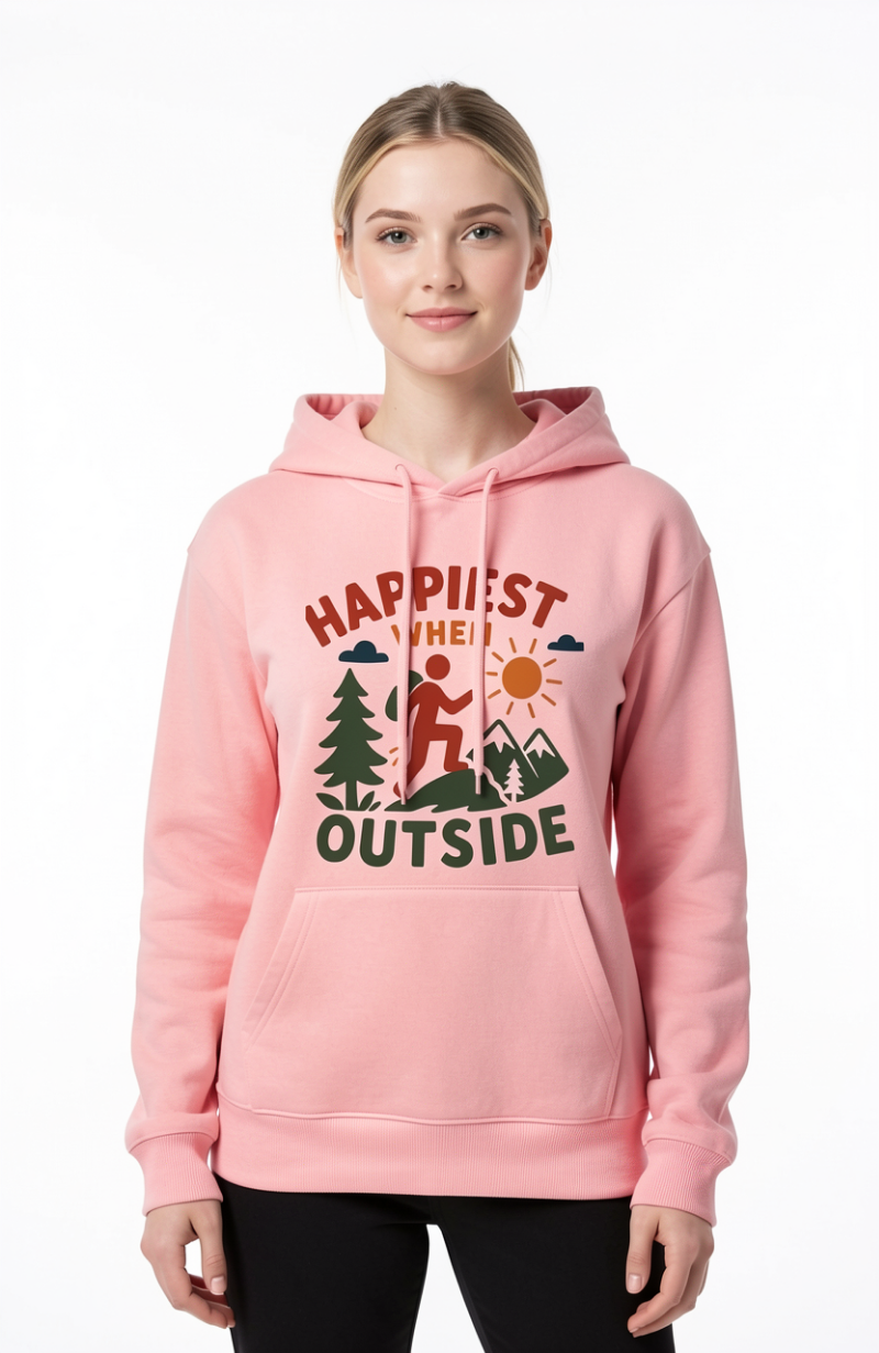 Happiest When Outside Hoodie
