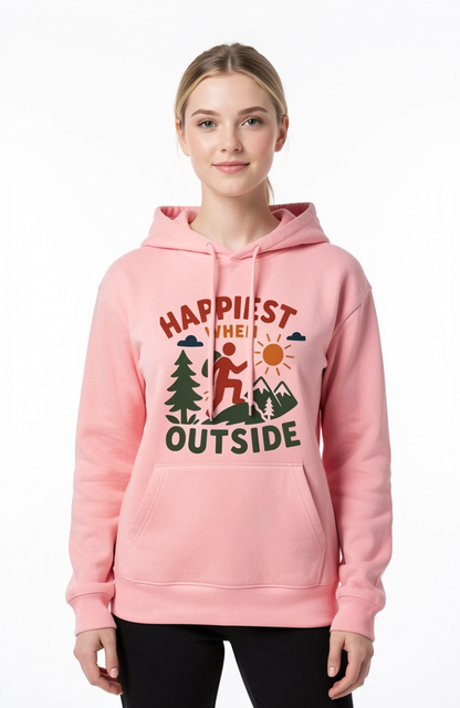 Happiest When Outside Hoodie