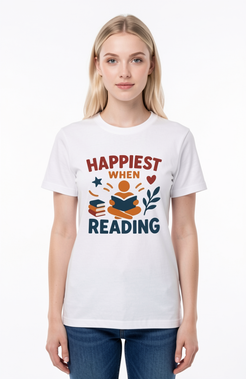 Happiest When Reading T-Shirt