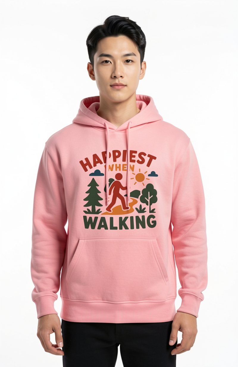 Happiest When Walking Hoodie