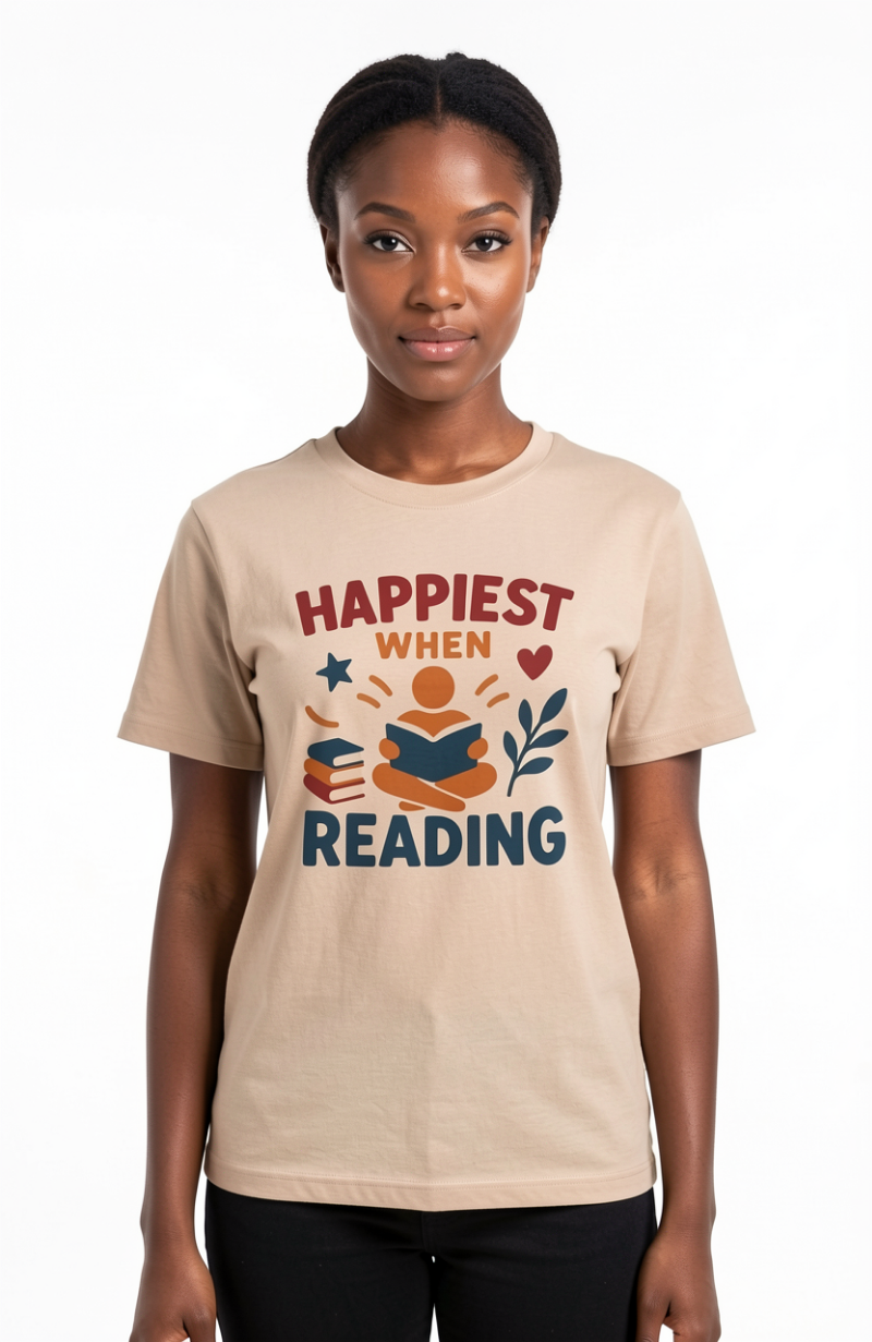 Happiest When Reading T-Shirt