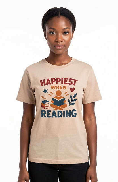 Happiest When Reading T-Shirt
