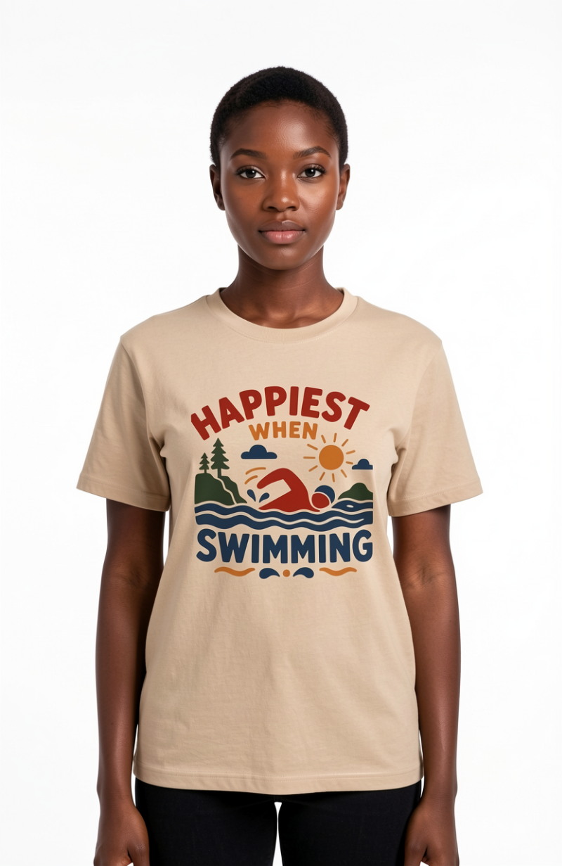 Happiest When Swimming T-Shirt