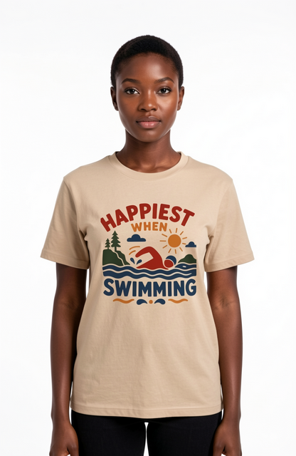 Happiest When Swimming T-Shirt