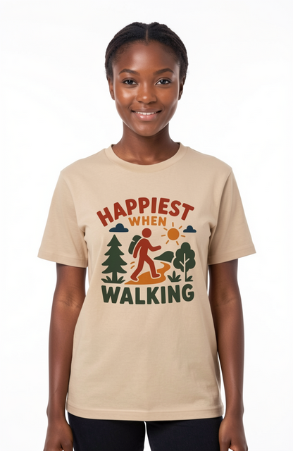 Happiest When Walking T-Shirt