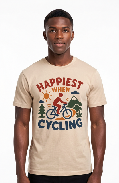 Happiest When Cycling T-Shirt