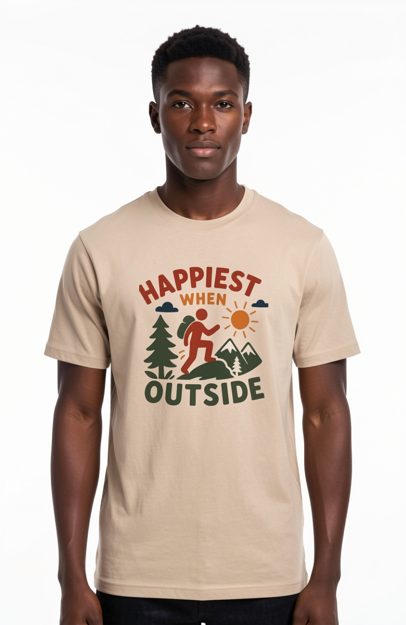 Happiest When Outside T-Shirt