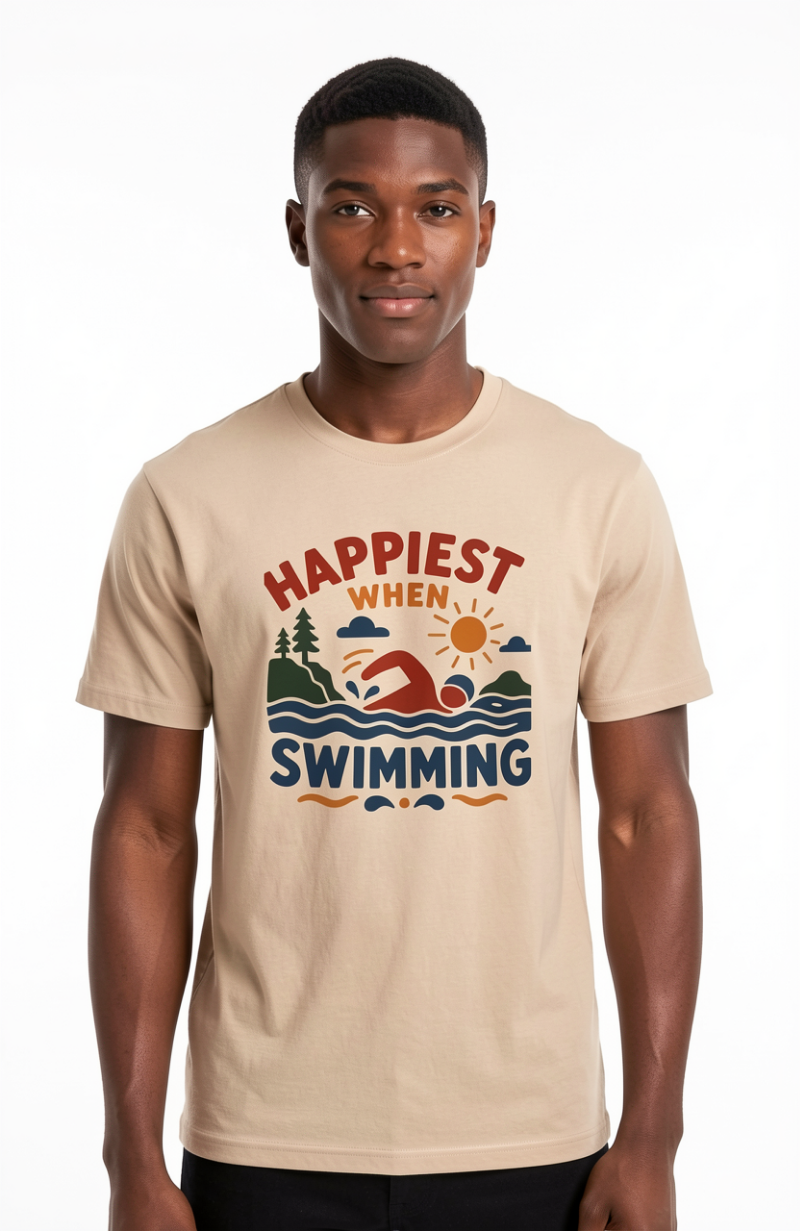 Happiest When Swimming T-Shirt