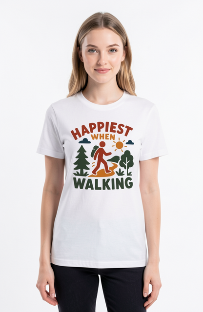 Happiest When Walking T-Shirt