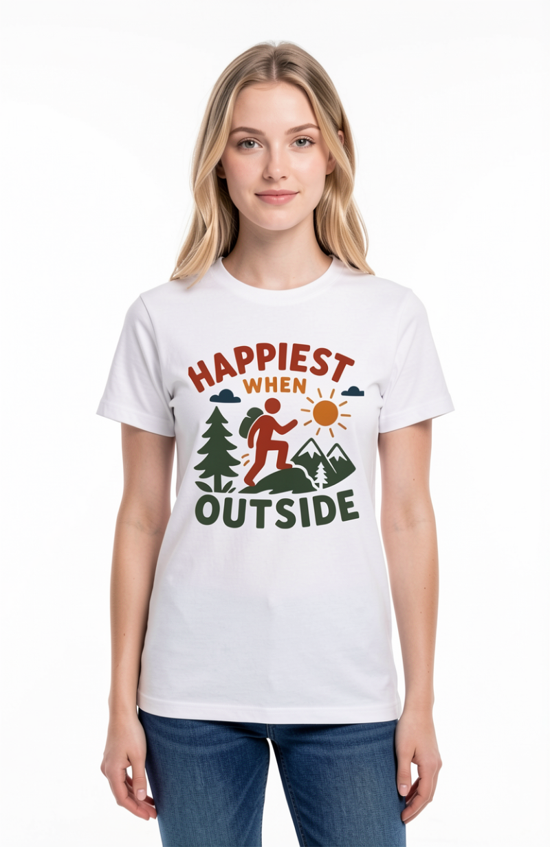 Happiest When Outside T-Shirt