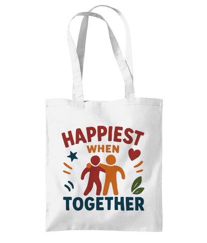 Happiest When Together Tote Bag
