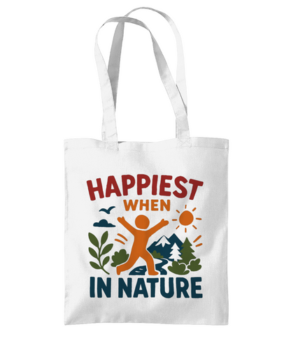Happiest when in Nature Tote Bag